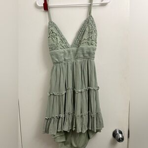 Green summer dress